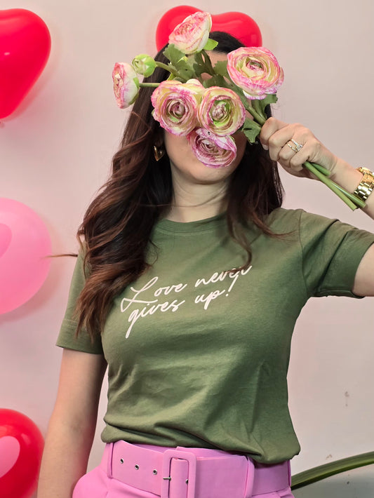 Love never gives up!