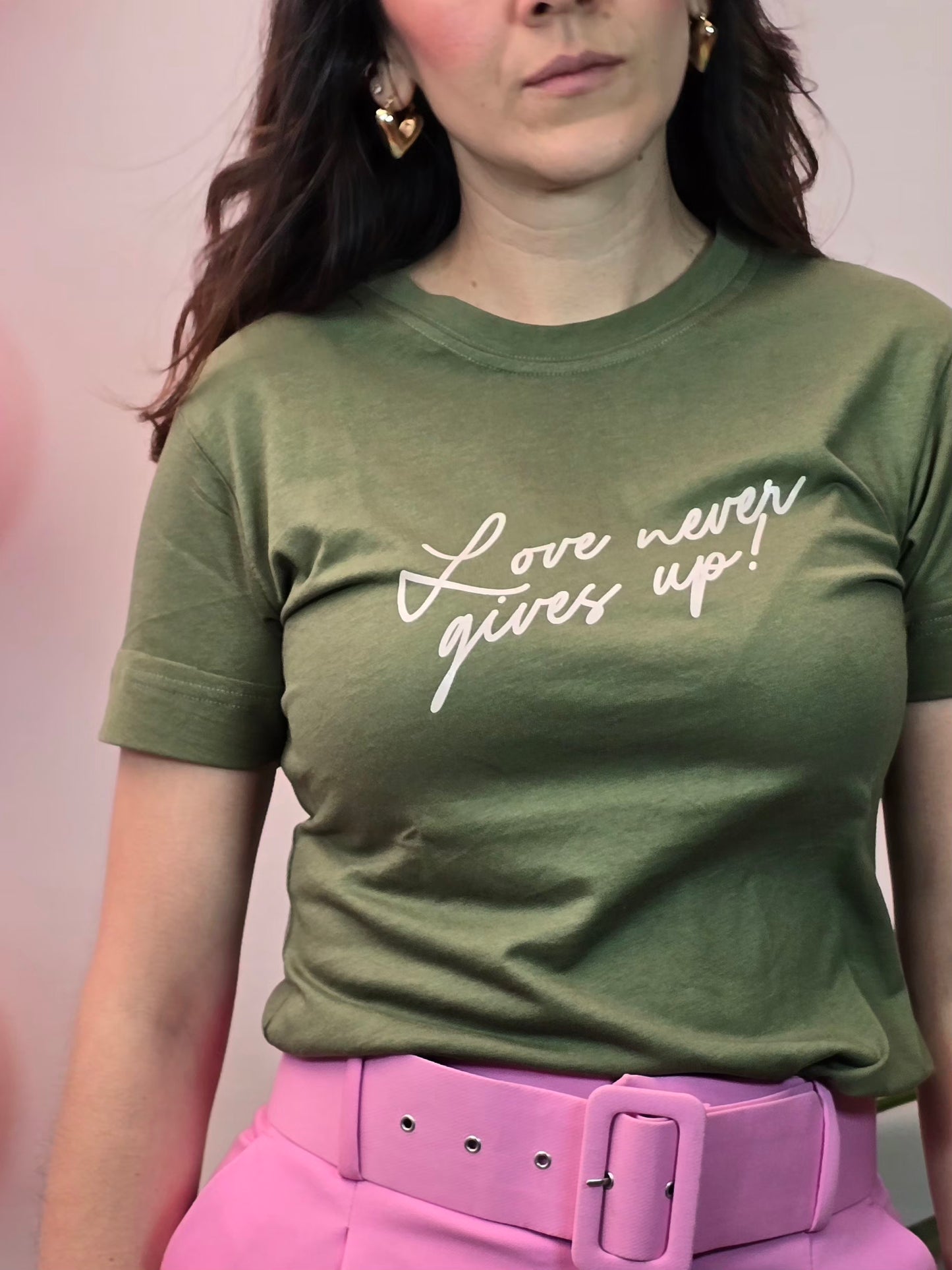 Love never gives up!